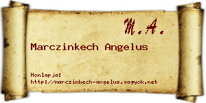 Marczinkech Angelus névjegykártya